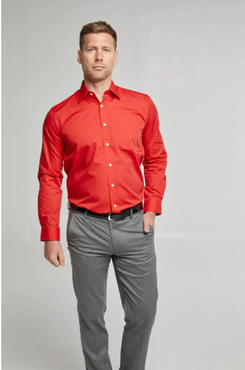 D2 Easy-Care King Size Shirt Red SLX3300L -1